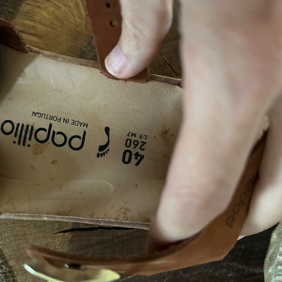 Papillio Tan Leather Sandals with Buckle - Picture 3 of 4